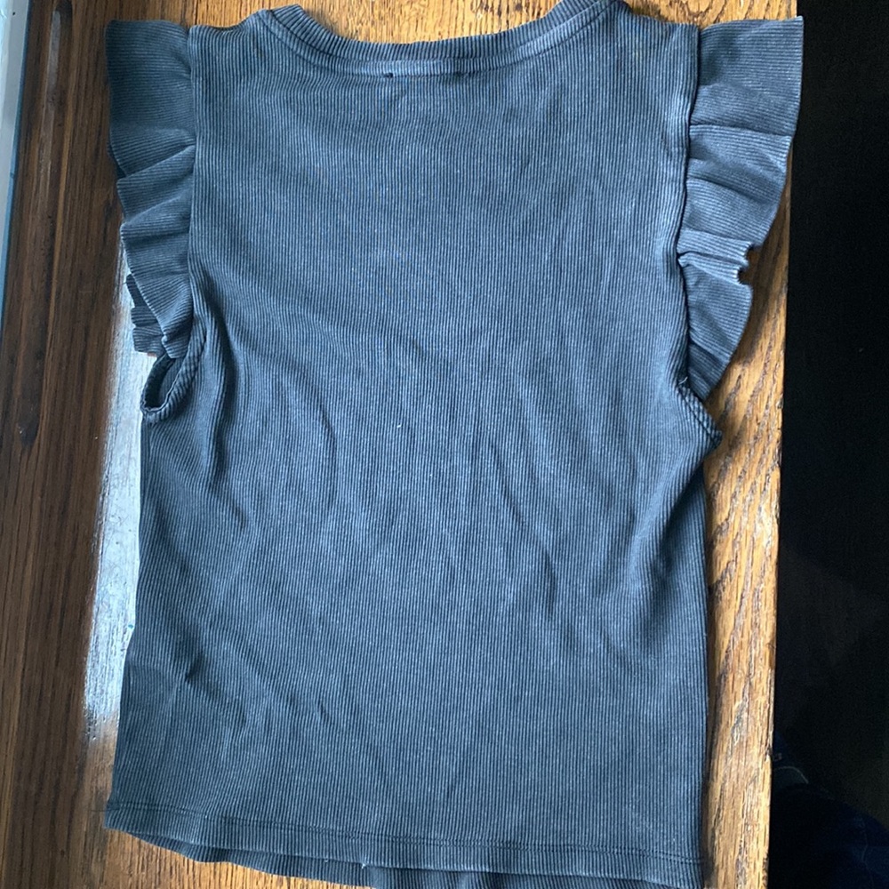 Zara Black Ribbed Top - Picture 2 of 3